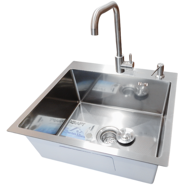 Комплект кухонної мийки Kraft KRF 5448 DECOR (3.0/1.0 мм) K3154 фото