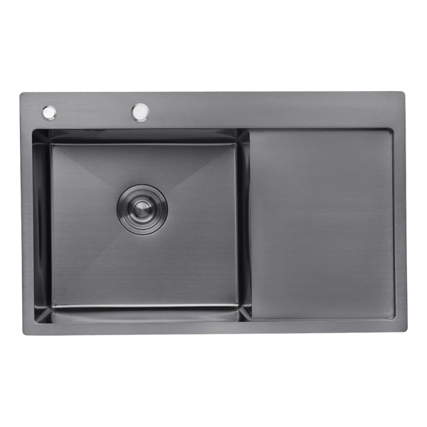Комплект кухонної мийки Kraft Handmade - 780х480 LB PVD (3.0/1.0 мм)​​​​​​​ K5230 фото