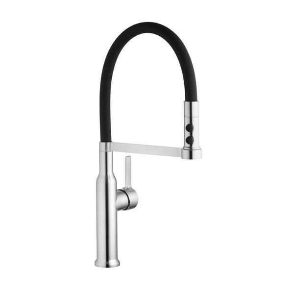 Змішувач для кухні з гнучким виливом Pllen&oacute; Lazio BLK04 spazzolato ST430004 фото