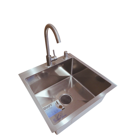 &nbsp;Комплект кухонної мийки Kraft KRF 5050 decor (3.0/1.0 мм) SM3542 фото