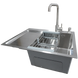 Комплект кухонної мийки Kraft Satin BLS 650х480(3.0/1.0 мм)&nbsp; K1190 фото 1