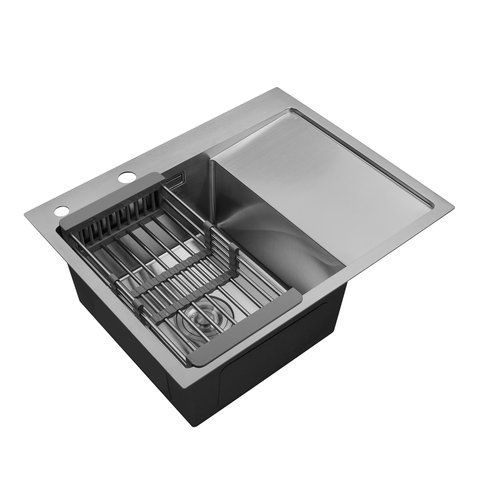 Кухонна мийка Kraft Handmade - 650х480 LB (3.0/1.0 мм) K54402 фото