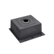 Кухонна мийка Kraft HM 50х50 NANO BLACK (DECOR) PVD (3.0/1.0 мм) SМ5050 фото 8