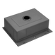 Комплект кухонной мойки Kraft NANO BLACK PVD HS54*48 (3.0/1.0 мм) декор SM2509 фото 9