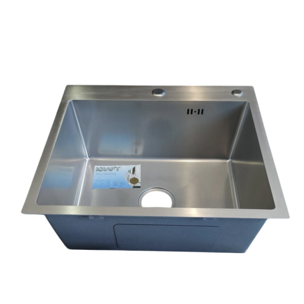 Комплект кухонної мийки Kraft KRF 5050 decor (3.0/1.0 мм) SM5050 фото