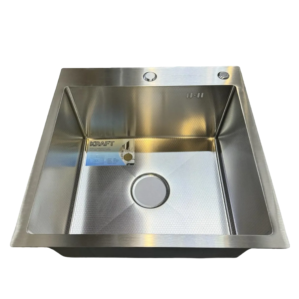 Комплект кухонної мийки Kraft KRF 5050 decor (3.0/1.0 мм) SM5050 фото