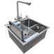 Комплект кухонної мийки Kraft KRF 5050 decor (3.0/1.0 мм) SM5050 фото 3