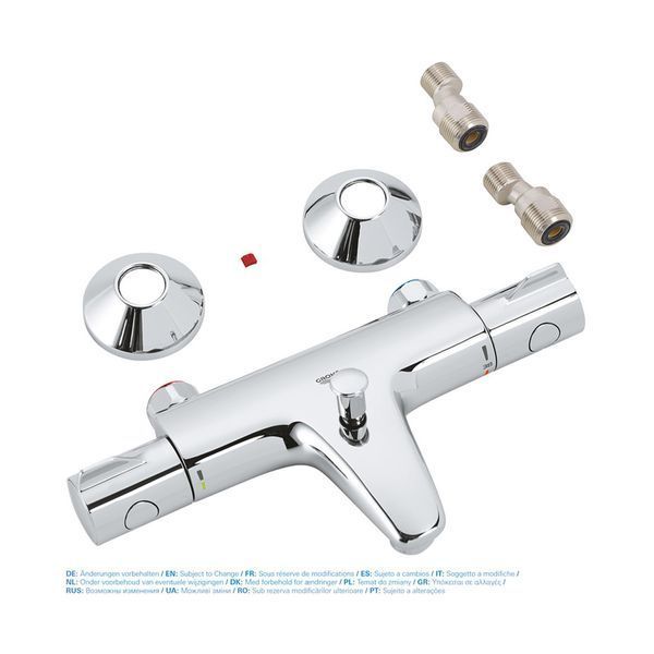 Змішувач для ванни Grohe Grohtherm 800 34567000 з душовим гарнітуром 27948001 (34567001) CV032204 фото