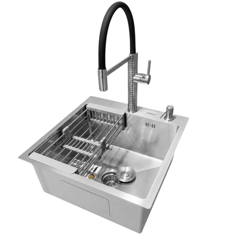 Комплект кухонної мийки Kraft KRF 5050 decor (3.0/1.0 мм) K3128 фото
