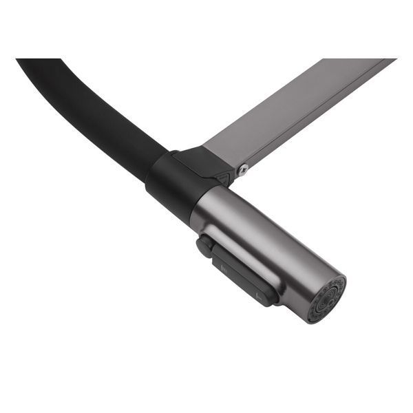 Комплект кухонної мийки Kraft NANO BLACK PVD HS 65х48 (3.0/1.0 мм)+Змішувач для кухні з підключенням до фільтра Kroner KRP Axis Line - GRP039569 K4032 фото