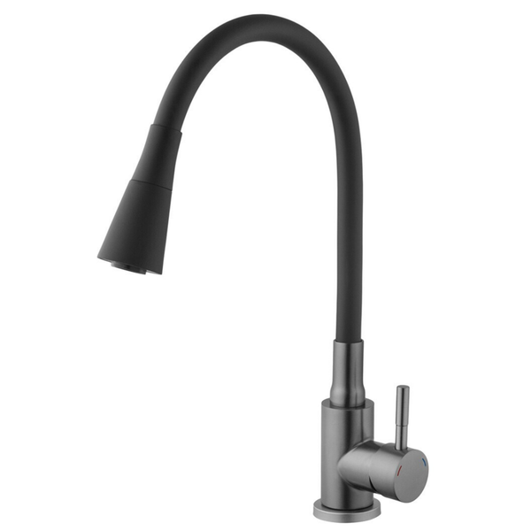 Комплект кухонної мийки Kraft KRF 4540 NANO BLACK (DECOR) PVD (3.0/1.0 мм) K66407 фото