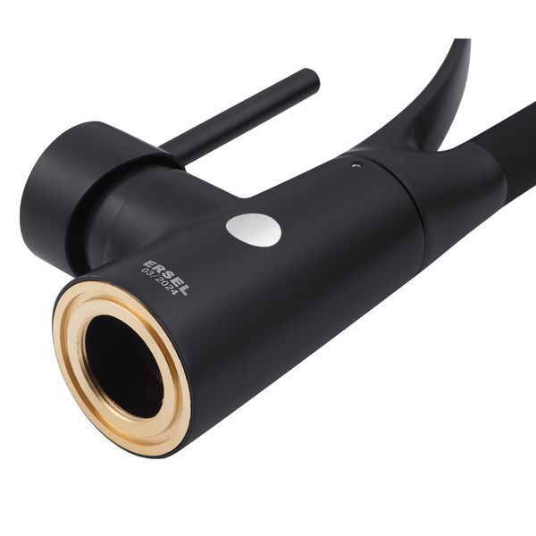 Комплект кухонної мийки Kraft KRF 4540 NANO BLACK (DECOR) PVD (3.0/1.0 мм) K800 фото