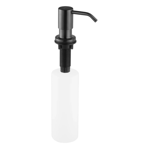 Комплект кухонної мийки Kraft HM 50х50 NANO BLACK PVD (3.0/1.0 мм) DEKOR SM1315 фото