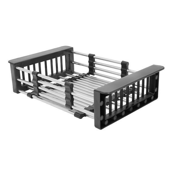 Комплект кухонної мийки Kraft HM 50х50 NANO BLACK PVD (3.0/1.0 мм) DEKOR SM1315 фото
