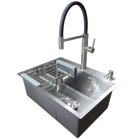 Комплект кухонної мийки Kraft KRF 6045 DECOR (3.0/1.0 мм) SM1772 фото