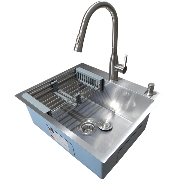 Комплект кухонної мийки Kraft KRF 6050 DECOR (3.0/1.0 мм) K40330 фото